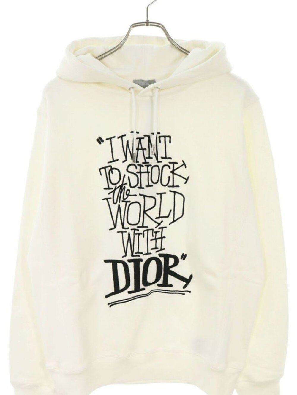 Dior Stussy and Shawn Message Embroidery Hoodie